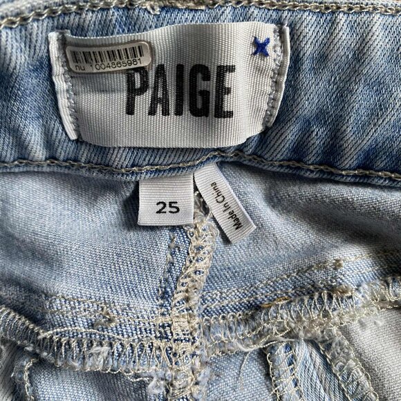 PAIGE Stripe Straight Fit Jeans (Size: 25) - Picture 10 of 12